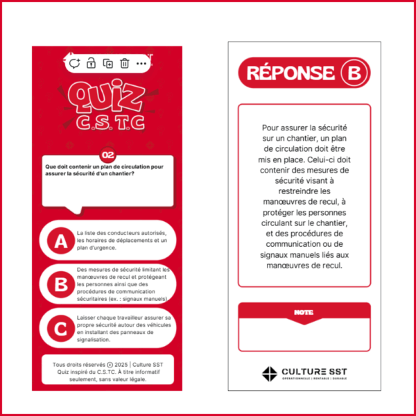 Un quiz par semaine, 52 occasions de parler du code de sécurité pour le travaux de construction – Image 4