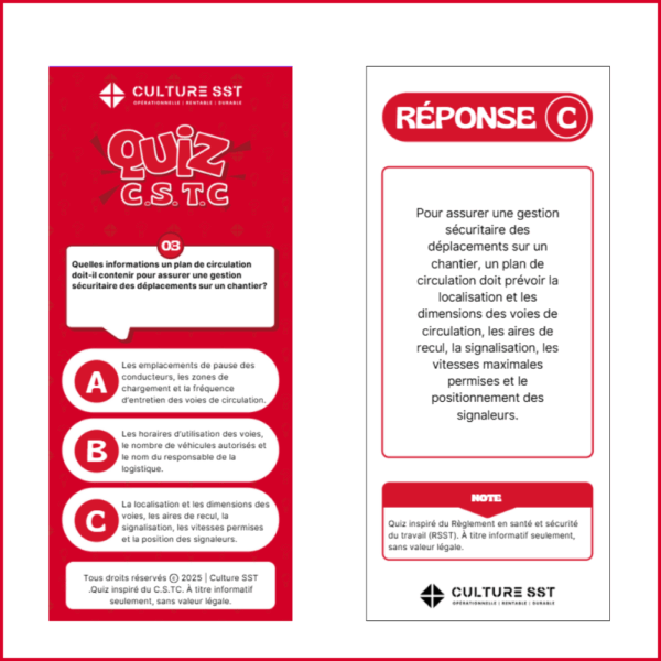 Un quiz par semaine, 52 occasions de parler du code de sécurité pour le travaux de construction – Image 3