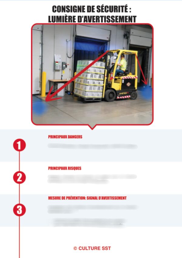 Consignes de sécurité : lumière d'avertissement – Image 3